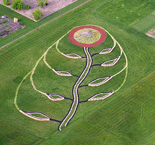 Turfwork! from the air. Photo by Peter Cadieux