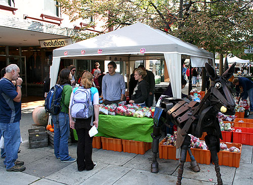 grad student booth at apple fest