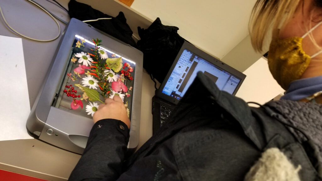 art of horticulture student scanning